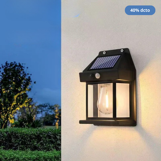 Lámpara Solar de Exterior con Sensor de Movimiento