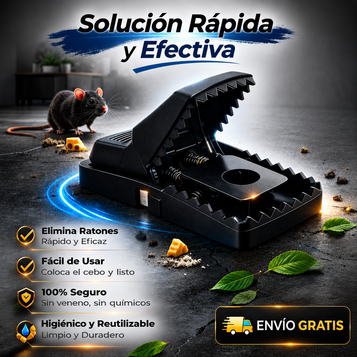Trampa para Ratones Segura y Ultra Efectiva – Protección sin Riesgos